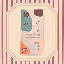 Carregar imagem no visualizador da galeria, P1 Bombons de chocolate 70% cacau com creme de amendoim (150g)
