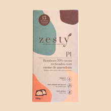Carregar imagem no visualizador da galeria, P1 Bombons de chocolate 70% cacau com creme de amendoim (150g)
